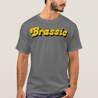 BRASSIC verblasste gestörte Stilgestaltung T-Shirt