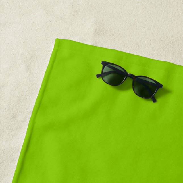 Brat Green Solid Color Strandtuch (Beispiel)
