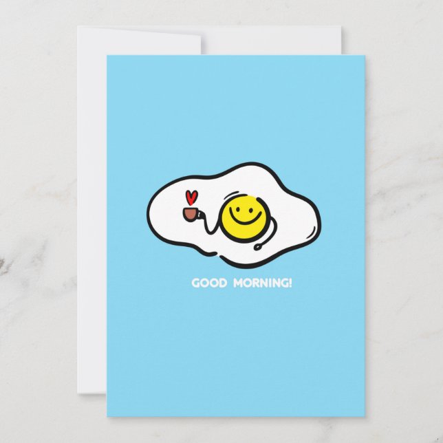 Brateier am guten Morgen Einladung (Vorderseite)