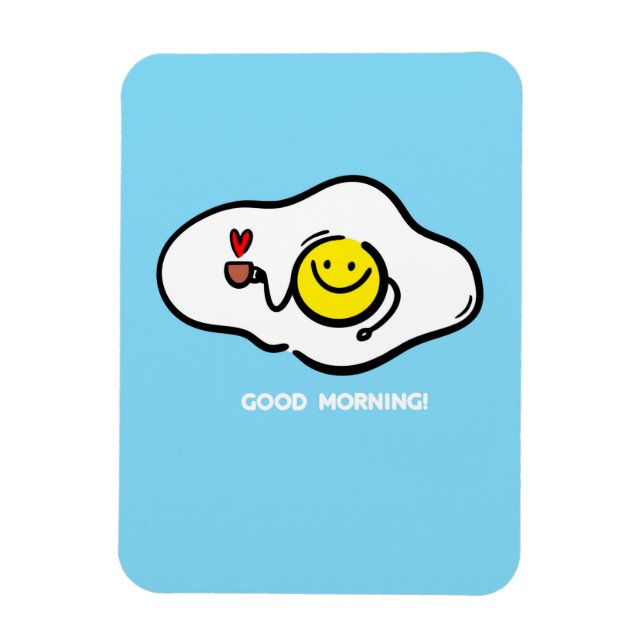Brateier am guten Morgen Magnet (Vertikal)