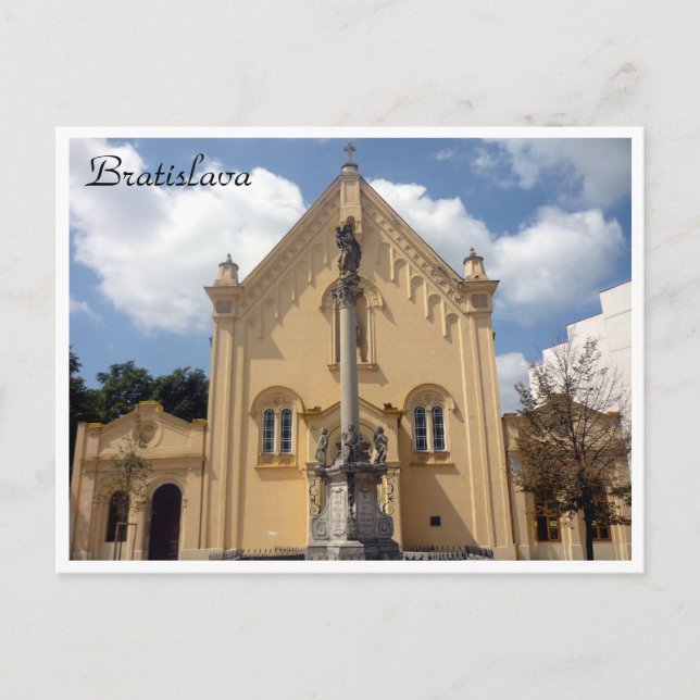 Bratilava-Kapuzingrenze Postkarte (Vorderseite)