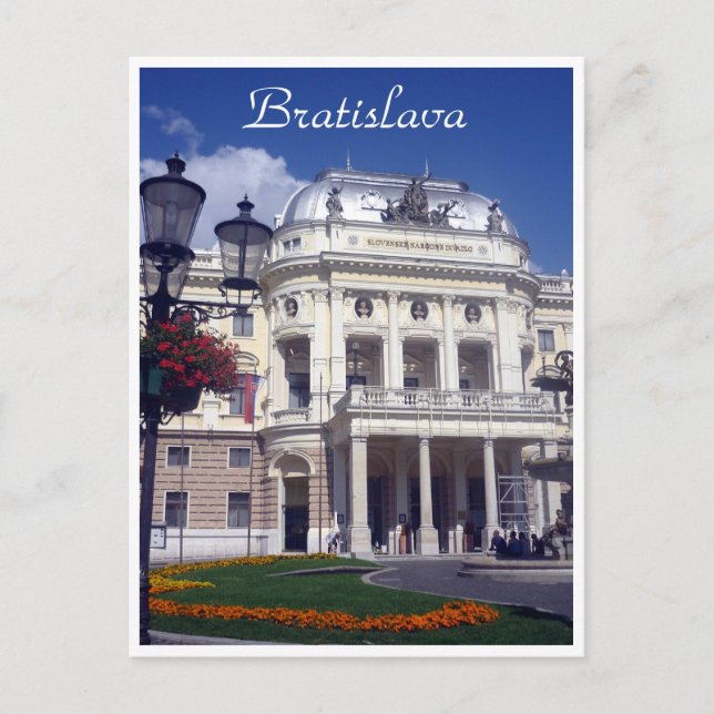 Bratilava Theaterrasen Postkarte (Vorderseite)