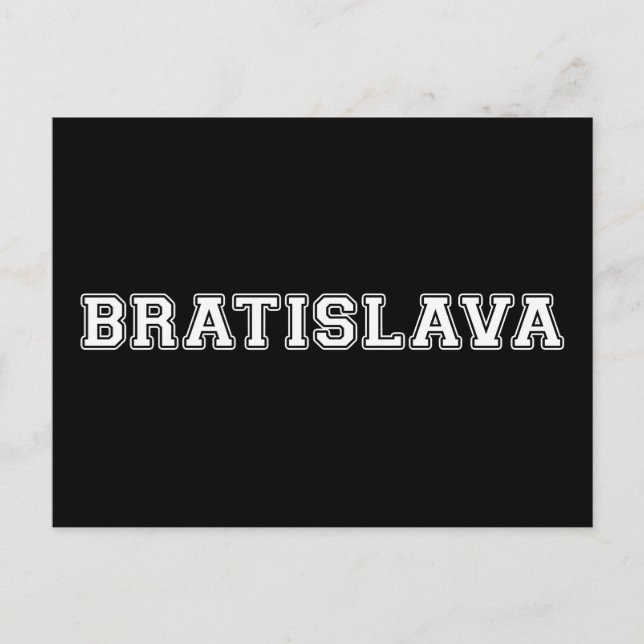 Bratislava Postkarte (Vorderseite)
