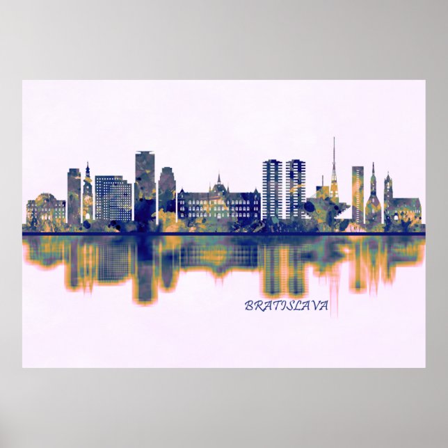 Bratislava Skyline Poster (Vorne)