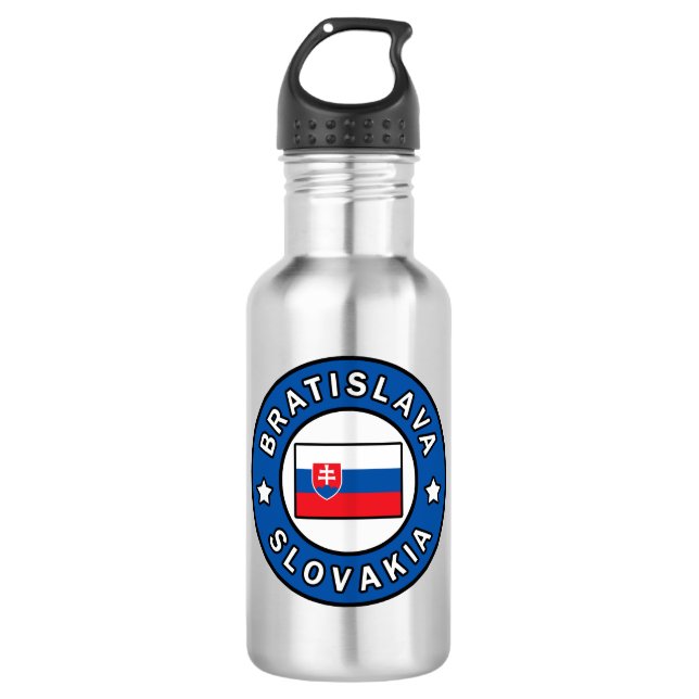 Bratislava Slowakei Edelstahlflasche (Vorderseite)