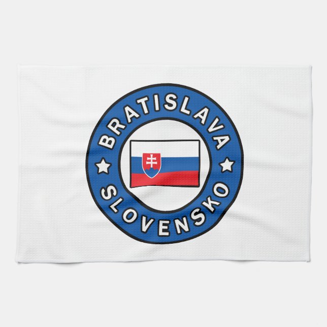 Bratislava Slowakei Geschirrtuch (Horizontal)