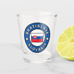 Bratislava Slowakei Schnapsglas