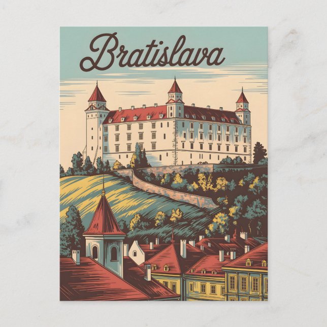 Bratislava Vintag Postkarte (Vorderseite)