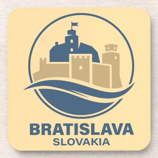Bratislave Slovakia Europe Getränkeuntersetzer (Vorderseite)