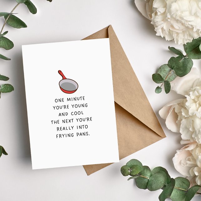 Bratpfanne Funny Geburtstagskarte Feiertagskarte (Von Creator hochgeladen)