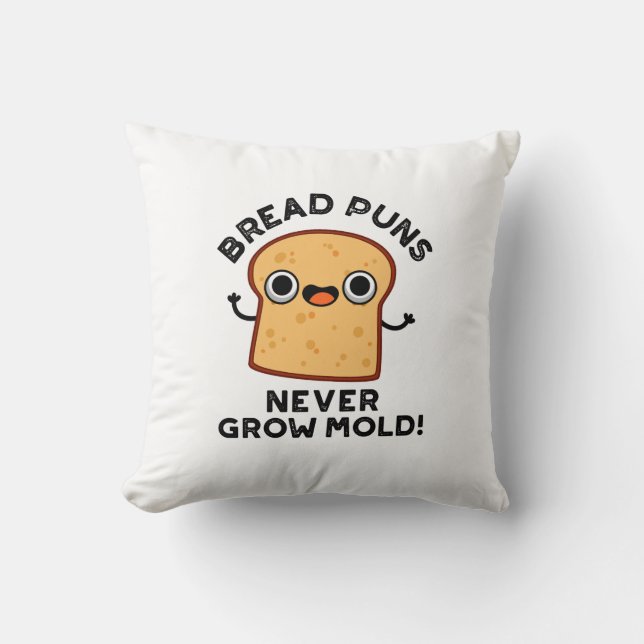 Bratpfeifen werden nie zu feuchtem Funny Food Puff Kissen (Vorderseite)
