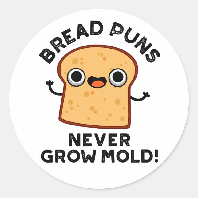 Bratpfeifen werden nie zu feuchtem Funny Food Puff Runder Aufkleber (Vorderseite)