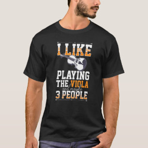 Bratsche Instrument Musiknoten Spieler Lektion Anf T-Shirt