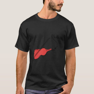 Bratschmusiker Orchester Einzeilige Bratsche T-Shirt