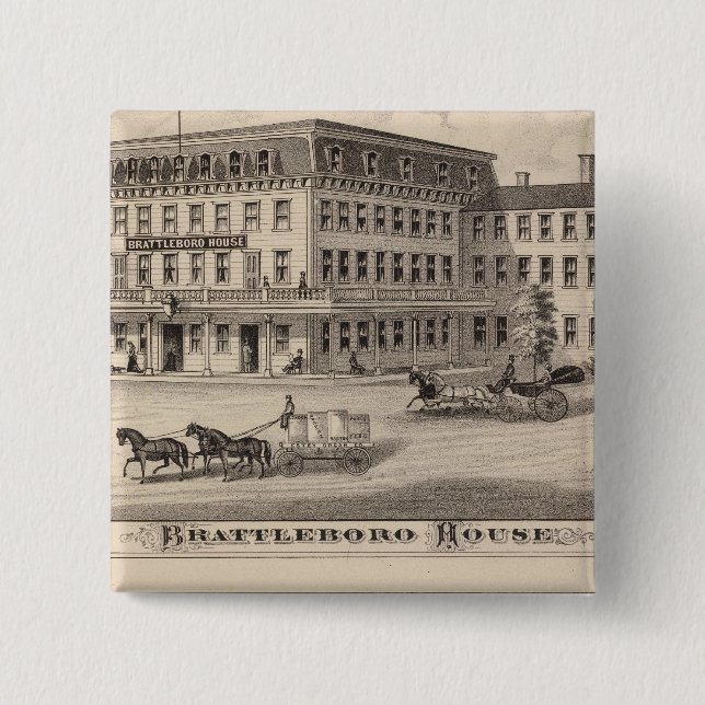 Brattleborhaus Button (Vorderseite)