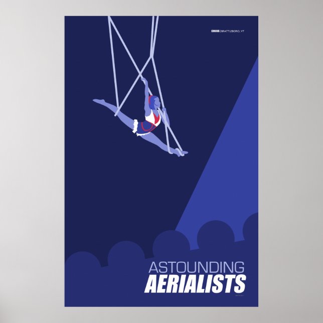 Brattleboro Circus Poster Serie - Aerialisten (Vorne)
