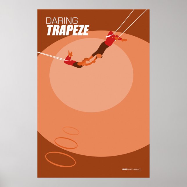 Brattleboro Circus Poster Series - Trapeze (Devant)
