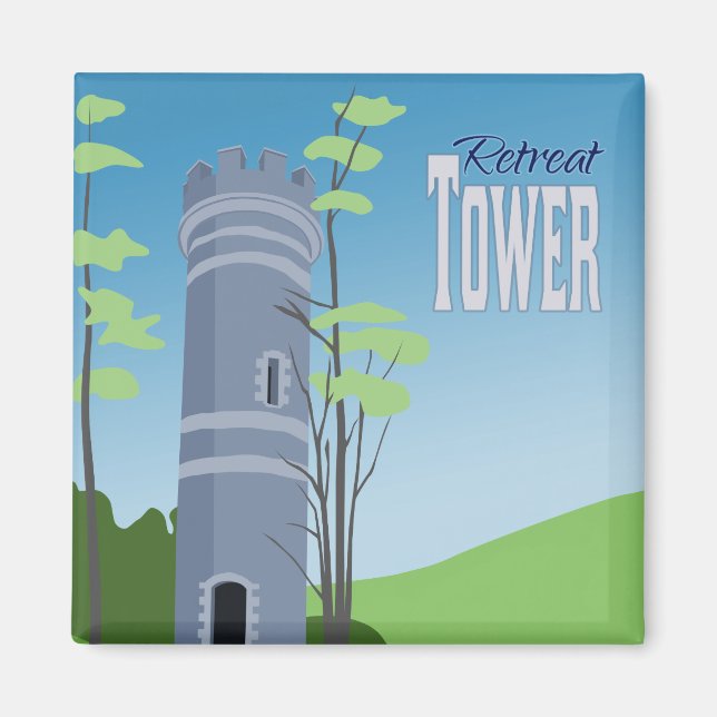 Brattleboro Retreat Tower Magnet (Vorne)
