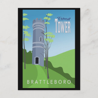 Brattleboro Rückzug-Turm-Postkarte Postkarte