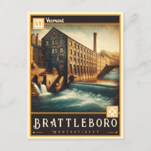 Brattleboro, Vermont Vintage Ansichtskarte Postkarte