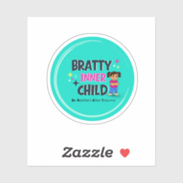 Bratty Inner Child Logo  Aufkleber
