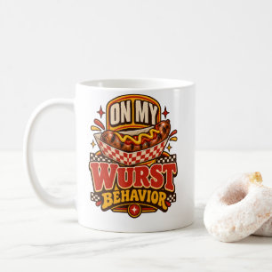 Bratwurst Auf Meinem Wurst Verhalten Wurst Fest Fa Kaffeetasse