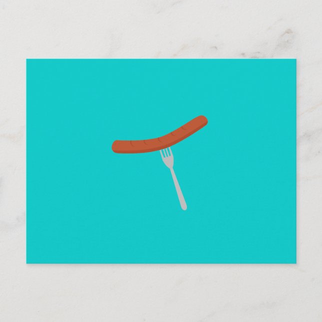 Bratwurst Postkarte (Vorderseite)