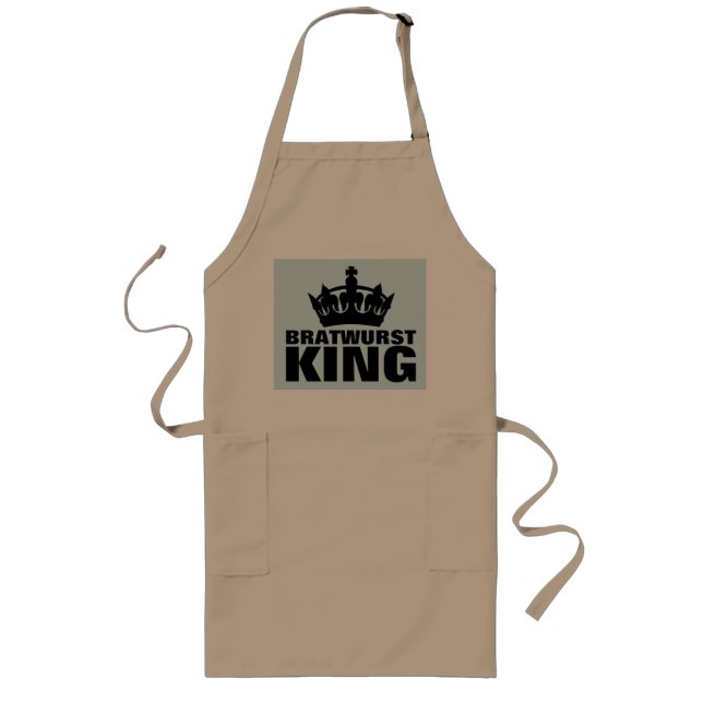 BRATWURSTKÖNIG KÜCHENSCHÜRZE LANGE SCHÜRZE (Vorne)