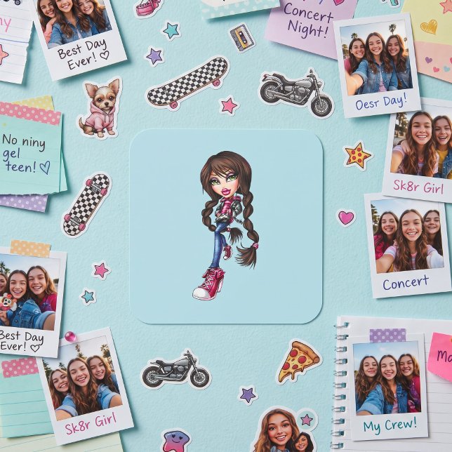 Bratz Quadratischer Aufkleber (Von Creator hochgeladen)