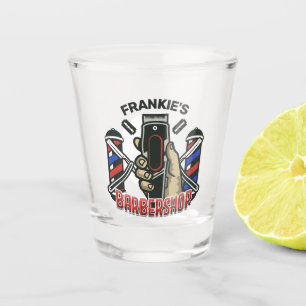 Brauch NAME Retro-Friseur-Shop-Pol Barbershop Schnapsglas