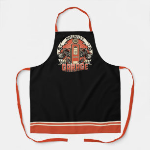 Brauch NAME Retro Tankstellen Motorrad Biker Garag Schürze