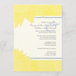 Brauch::Sonnenblumen Hochzeit Einladung: Marine un Einladung