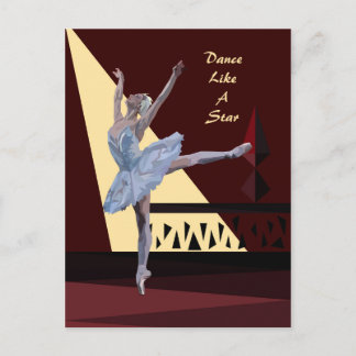 Brauch "Swan Lake Ballerina" Postkarte