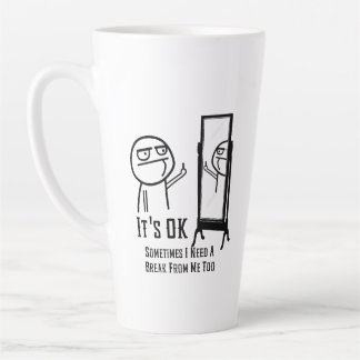 Brauche eine Pause Latte Tasse