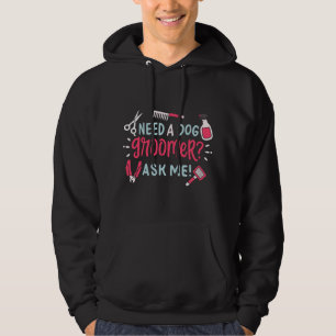 Brauche einen Hundefriseur? Frag mich Lustiger Hun Hoodie
