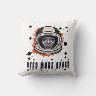 Brauche mehr Platz – Astronaut Wurfkissen Kissen