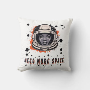 Brauche mehr Platz – Astronaut Wurfkissen Kissen