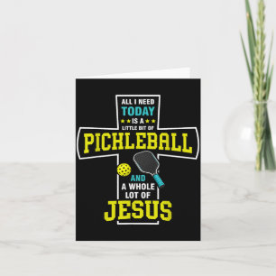 Brauchen Ist Pickleball Und Jesus Christliches Gra Karte