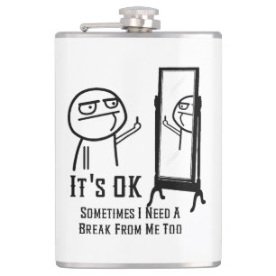 Brauchen Sie eine Break Mirror Flask Flachmann