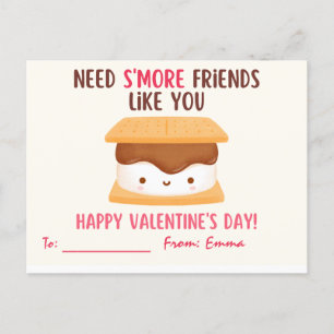 Brauchen Sie Freunde wie Sie Valentinstag Hinweis Postkarte