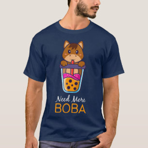 Brauchen Sie mehr Boba Niedliches Pferd Genuss Bub T-Shirt