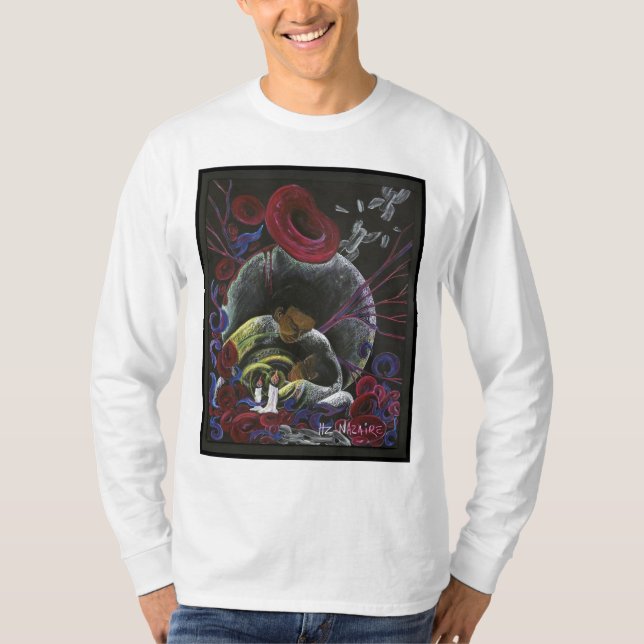 Brauchen Sie, nicht - Sichel-Zellen-Kunst allein T-Shirt (Vorderseite)