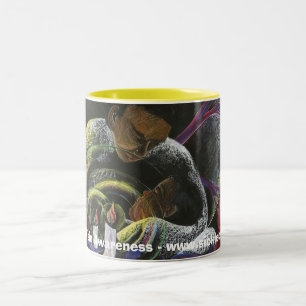 Brauchen Sie, nicht - Sichel-Zellen-Kunst allein Zweifarbige Tasse