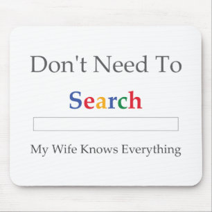 Brauchen Sie nicht zu suchen. Meine Ehefrau weiß Mousepad