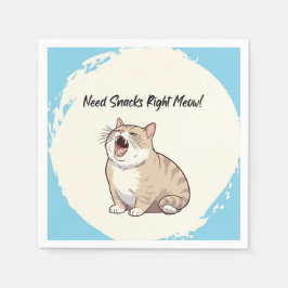 Brauchen Sie Snacks auf dem richtigen Platz Papier Serviette
