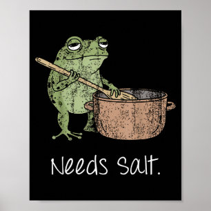 Braucht Salz Lustiges Kochen Chef Geschenk Poster
