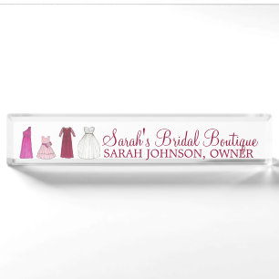 Braudmaid Gowns Bridal Boutique Namensplakette