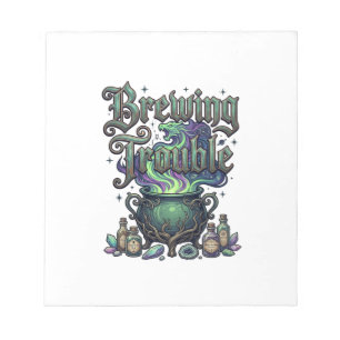 Brauen Ärger Kessel Drache Alchemie Kristalle H Notizblock