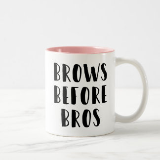Brauen vor Bros Make-upTasse Zweifarbige Tasse
