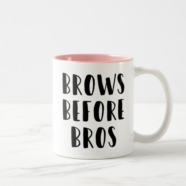 Brauen vor Bros Make-upTasse Zweifarbige Tasse (Rechts)